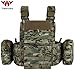 vAv YAKEDA Tactical Outdoor Vest Quick Release Adjustable Hunting Vest with PALS Molle System (US, Alpha, One Size, Regular, Regular, CP)