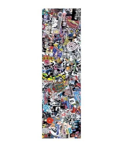 Powell Peralta Skateboard Griptape Collage White 10.5" x 33" Grip Sheet