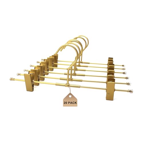 Koobay Shorts Hangers 20 Pack Jeans Hangers for Closet 11.8
