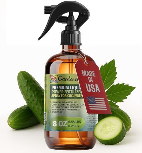 Liquid Power Cucumber Fertilizer Spray – Ready-to-Use Liquid Plant Food Mist for Cucumber –...