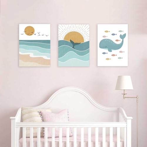 Photos murales chambre d'enfants faune marine sans cadre