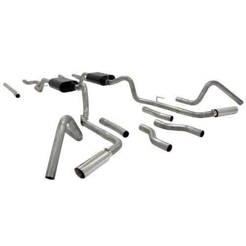 Flowmaster (817654) 409S Dual Rear/Side Exit Header Back System With Moderate/Aggressive Sound #TOP3