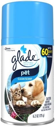 Glade Automatic Spray Air Freshener Refill, Pet Clean Scent, 6.2 Fluid Ounces