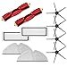 Ricambio per aspirapolvere Xiaomi Roborock E4 S6 MaxV S6 Pure S4 Max S5 S5 Max T6 Robot Aspirapolvere 4 Nero Spazzola laterale + 2 filtri + 2 panni per la pulizia + 2 spazzole principali