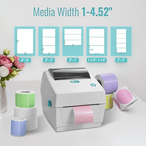 Hotlabel Desktop Thermal Label Printer 4x6 Shipping Label Printer for Postage Address Home Small Business, Compatible with Royal Mail, DPD, Amazon, Shopify, Etsy, Ebay, FedEx, UP