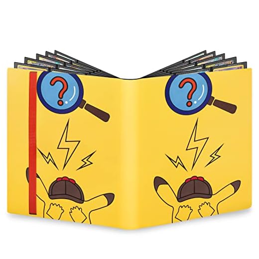Yinke Card Binder Compatible with Pokemon Card, PM TCG Card, Holds Up to 324 Cards with 18 Premium 9-Pocket Sleeves Page, Card Collector Album Holder Toys Gifts for Kid Case (yellow)