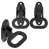 SEUNMUK 3 PCS Black Folding Mast Step, Stainless Steel Folding Step, Marine Boat Step Hardware for Boat Yacht Car Truck