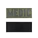 uuKen Medic Patch Reflective OD Green and Black 3.34x1.33 inches with Hook and Loop for First Aid Kit Pouch Bags Hats Caps (RF OD Green and Black)
