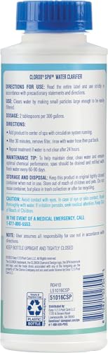 Clorox® Pool&Spa™ Spa Water Clarifier, For Crystal Clear Spa Water, Clears Dull, Hazy or Cloudy Water, 16 Ounce (Pack of 1) - image 8