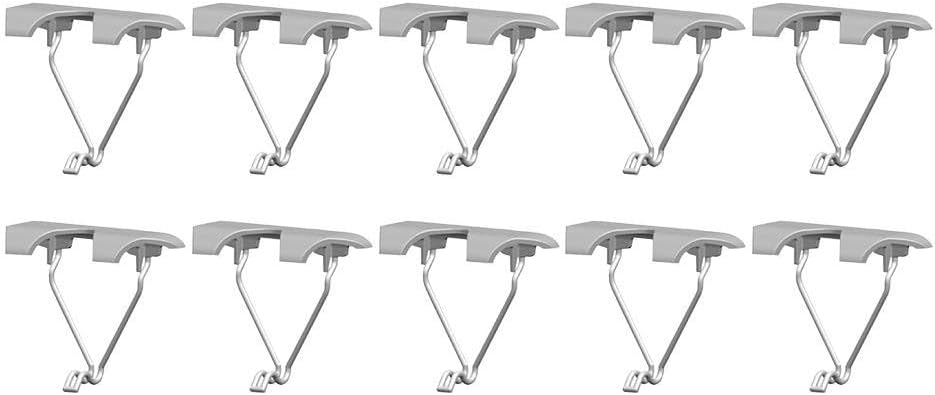 10-Pack Aluminum Solar Panel Water Drain Clip for PV Modules, 30mm–40mm Frame Compatibility, Sludge Removal & Cleaning Clip with Dual-Rib Drainage Design(40mm)