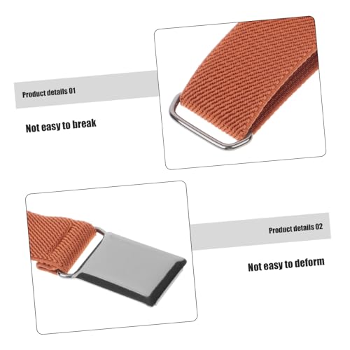 4Pcs Stretchy Belts for Boys Elastic Waistbands Camel for Daily Wear Special Occasions3