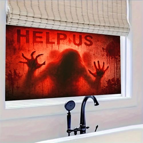 Película decorativa para ventana Halloween 39.3x17.7 pulgadas miniatura 6