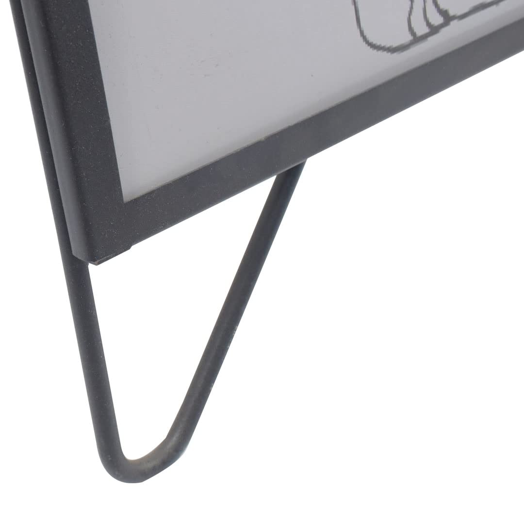 Danieli | Espositore da Terra Con Maniglia per Cartelloni Pubblicitari 60x90 cm. Supporto Bifacciale per Pannello Pubblicitario a Pavimento. Espositore per Esterni a Cavalletto per Avvisi e Poster