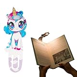 ZOCALOK Rechargeable Book Light, Lightweight Reading Light, Eye-Caring LED Bookmark Light with 3 Adjustable Modes, Portable Clip-On for Kids Bedtime Stories-1Pack