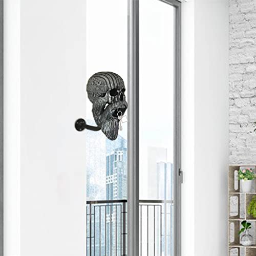 Skull Helmets Holder | Removable Skull Helmets Rack With Hook | Decorative Skull Helmets Rack Resin Crafts For Ghost Head Wall Decoration, Gift For Motorcycle Enthusiasts Proidl #TOP2