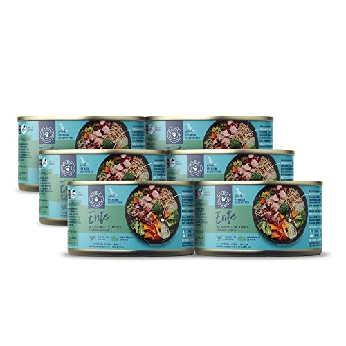 Produktbild von Pets Deli Nassfutter Ente für Hunde - 6 x 200 g