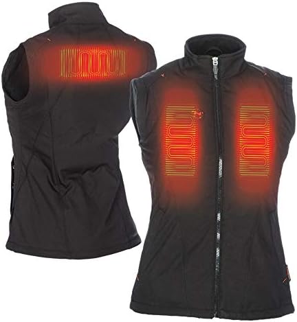 Mobile Warming Women's Dual Power Heated 12.v Vest (Black, Small)