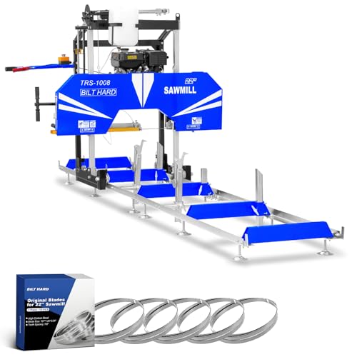 BILT HARD 22in Portable Sawmill with 270cc 9HP Gas Engine
