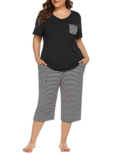women's plus size short pajamas