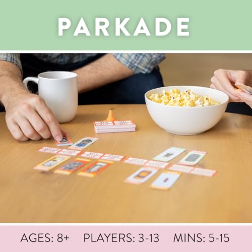 Juego de Mesa Parkade - Juego de Palabras y Estacionamiento de Autos - Juego de Fiesta para Amigos y Familia - Duración de 5 a 15 Minutos para 3 a 13 Jugadores miniatura 2