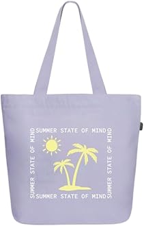 Eco Right Large Canvas Tote Bag for Women, Tote Handbags for Women with Zipper & Inner Pocket for College, Shopping, Office