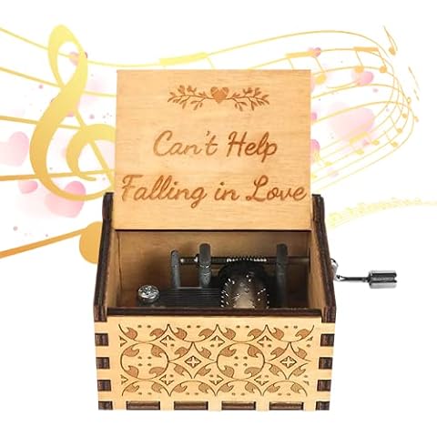 hadio Cant Help Falling in Love Music Box, You Are My Sunshine Music Box for Lovers Falling in Love, You Are My Sunshine Gifts Music Box Gifts for Women, Best Valentine gifts for Him & Her Cover