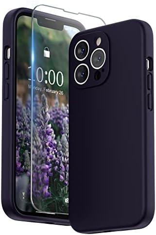 SURPHY Liquid Silicone Case for iPhone 13 Pro Case, Individual Protection for Each Lens Shockproof Rubber Full Body Thickened Design for iPhone 13 Pro 6.1 inch 2021, Stone