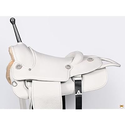 HILASON Custom Designed Rare Western Trick Riding Saddle | Horse Racing Leather Saddles for Horses