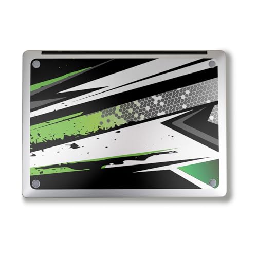 Image of Laptop Skin Compatible with Alienware M18 R2 (2024) - Grunge Green - Premium 3M Vinyl Protective Wrap Decal Cover - Easy to Apply | Crafted in The USA by MightySkins