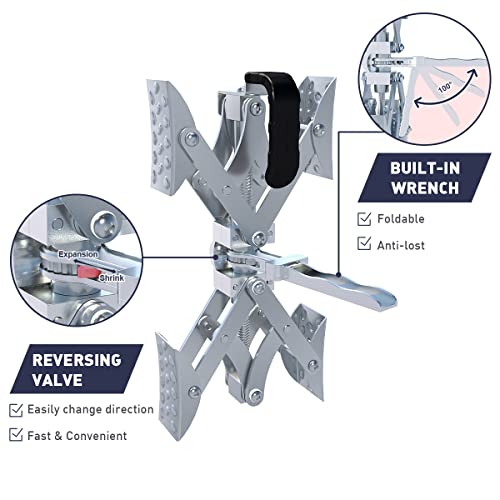 Mahler Gates [Usa Design X-Shaped Wheel Chock Stabilizer, 2 Set Rv Stabilizers With Integrated Wrench And Anti-Theft Code Locked, 2" To 10" Wheel Chocks Scissor For Campers Travel Trailers Trucks #TOP4