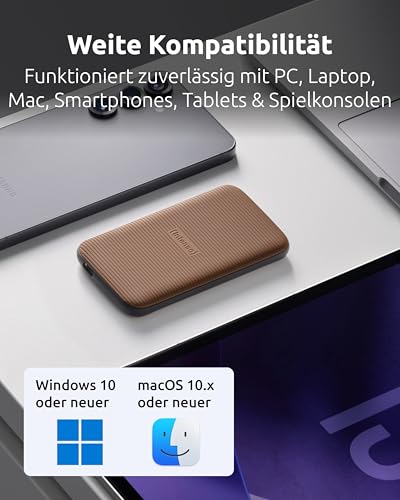 Intenso Ssd Esterno TX500 Usb 3.2 500Gb Marrone - 5