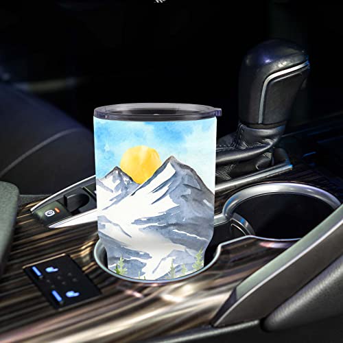 Camping Gifts For Outdoorsmen - Funny Camping Insulated Stainless Steel Tumbler With Lid, 30 Oz - Coffee Camping Cup Travel Mug For Women Men Fathers Day, Birthday, Coffee, Dad, Happy Camper #TOP2