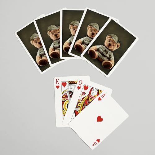 Baraja de cartas Teddy Bear tamaño póker 52 piezas miniatura 7