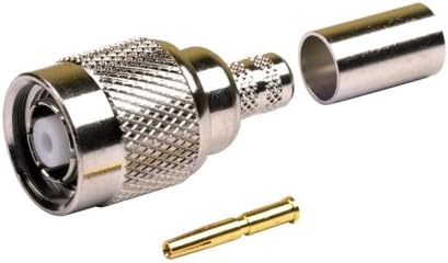 RP-TNC Male Crimp Connector - BAG of 25 - for RG8X - Mini-8, Belden 9258 - CommScope WBC240 - Times LMR-240 LMR240 - Andrew CNT240 - Remee 1600 - RG-8x - Mini8 Coax