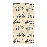 Cute Blue and Black BMX Bikes Crib Sheets for Baby Boys Girls Cotton Baby Playard Sheet Soft Muslin Crib Bedding for Nursery, 1 Pack