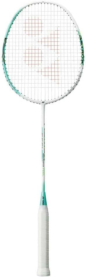 YONEX Badminton Racket Powerracquet 2025 Astrox Feel in White with YONEX String BG3 / 10.5 kg Strung Including YONEX Head Case