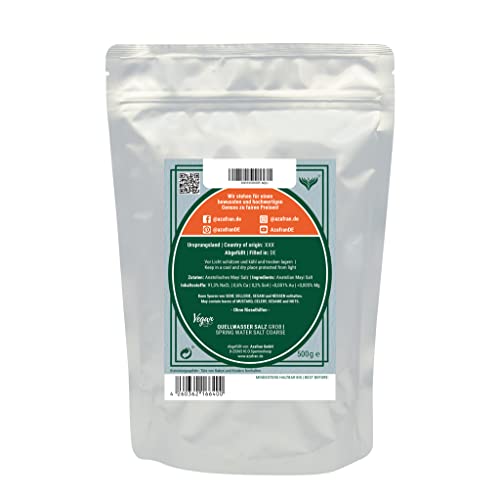 Azafran Quellwassersalz aus Portugal, naturbelassenes Ursalz, portugiesisches Quellsalz Salz 500g