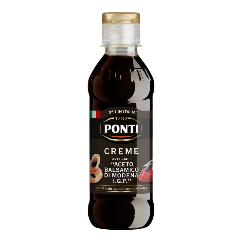 PONTI - Ponti Crème Au Vinaigre Balsamique De Modène 250G - Lot De 3 - Vendu Par Lot