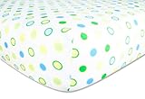 Trend Lab Dr. Seuss Fitted Crib Sheet, Oh! the Places You'll Go! Blue