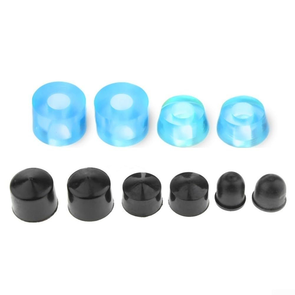 Skateboard Truck Integration Kit Featuring PU Bushings Washers Pivot Cups and Shock Absorber for Consistent Grip and Release (blue B)
