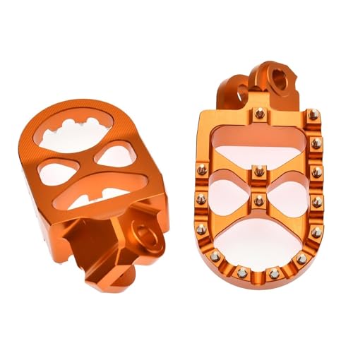 【Funzione】La superficie della pedana presenta un motivo concavo e convesso pronunciato. Questo design antiscivolo professionale migliora significativamente l'aderenza sotto il piede, garantendo una presa più sicura e un maggiore controllo di guida in tutte le condizioni atmosferiche, per la massima sicurezza.