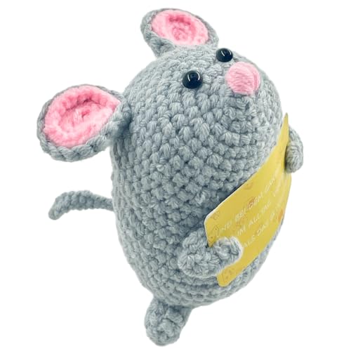Meanju Glücksbringer Pocket Hug Maus,Gute Besserung Geschenk,Pocket Hug Weihnachten Glücksbringer Geschenke,Positive Kartoffel Deutsch Ersatz,Glück Weihnachten Positive Geschenke