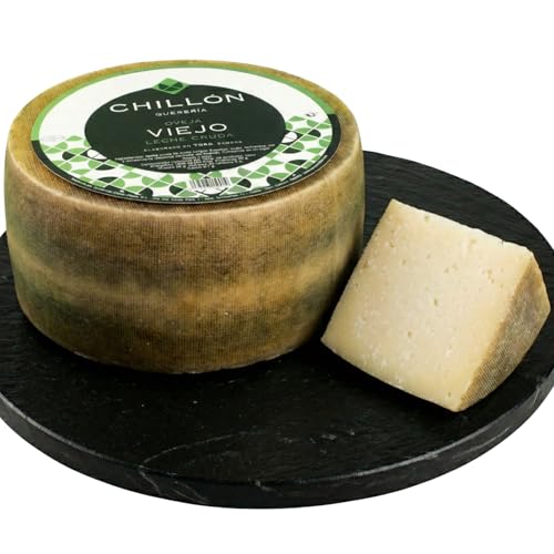 Queso de Oveja Viejo Leche Cruda Chillón – Curación Mínima 7 Meses Pieza Entera ~2,9 kg – Sabor Intenso y Persistente – Tabla de Quesos, Tapas Gourmet y Regalo – Queso Viejo Zamora