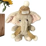 Générique Plüschelefant - 12,7 Cm Große Niedliche Mit Und Schal, Stofftier...
