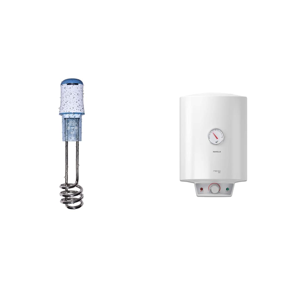 Buy Havells Immersion HB15 1500 Watt (White Blue) u0026 Havells Monza EC  15-Litre Storage Water Heater with Flexi Pipe (White) Online at Low Prices  in India - Amazon.in