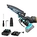 YARDCARE Mini Kettensäge, 6 Zoll mini kettensäge mit akku,Ladegerät,Automatischer Öler,Elektrische Handkettensäge Akku für Gartenscheren Astschere Holzschneiden
