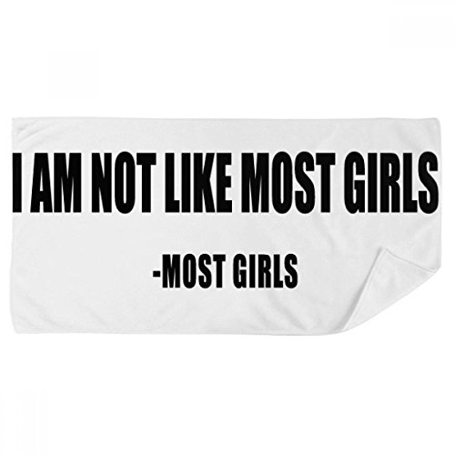 Serviette de bain doux multicolor 35x70cm motif citation joke avec absorption supérieure - 2