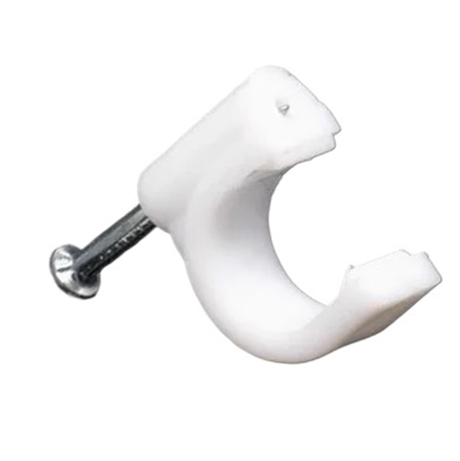 Gkirqvpe 14Mm Cable Clips ， Steel U Shape Nail Clip Pack Of 100 For 4-25Mm Diameter Wire Cable Pipe Wall Fixing(14Mm)