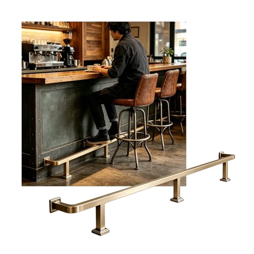 Kit de rail de barre de 1 à 5 m ajustable et support de rail pour comptoir de cuisine