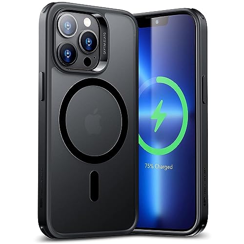 ESR Coque Magnétique pour iPhone 13 Pro Max, Noir Givré